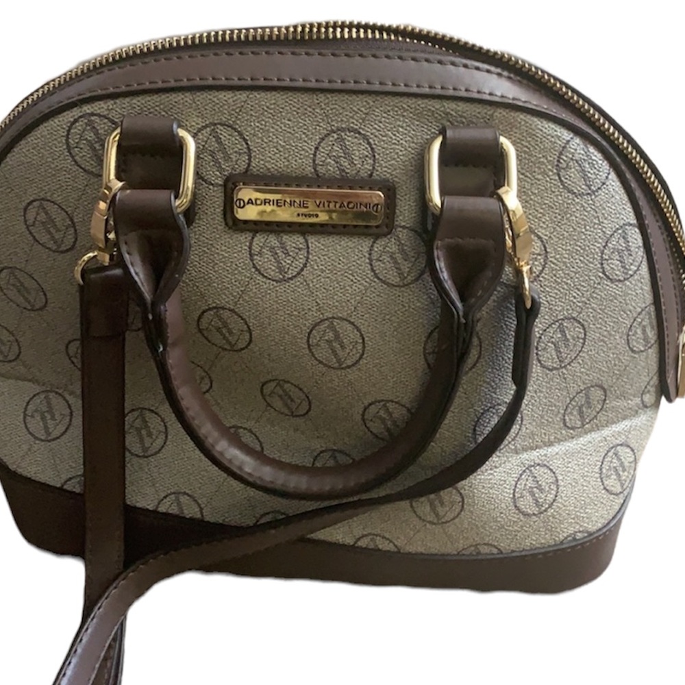 Adrienne Vittadini brown / beige purse